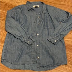 Old navy boyfriend denim button up